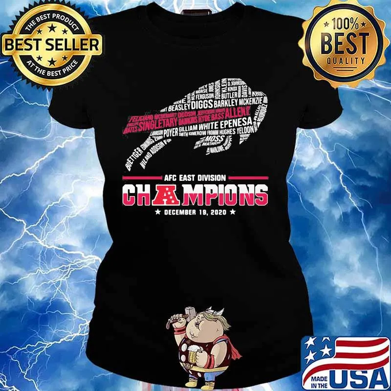 Afc East Division Champions December 2020 List City New York Symbol Buffalo Shirt Ladies tee