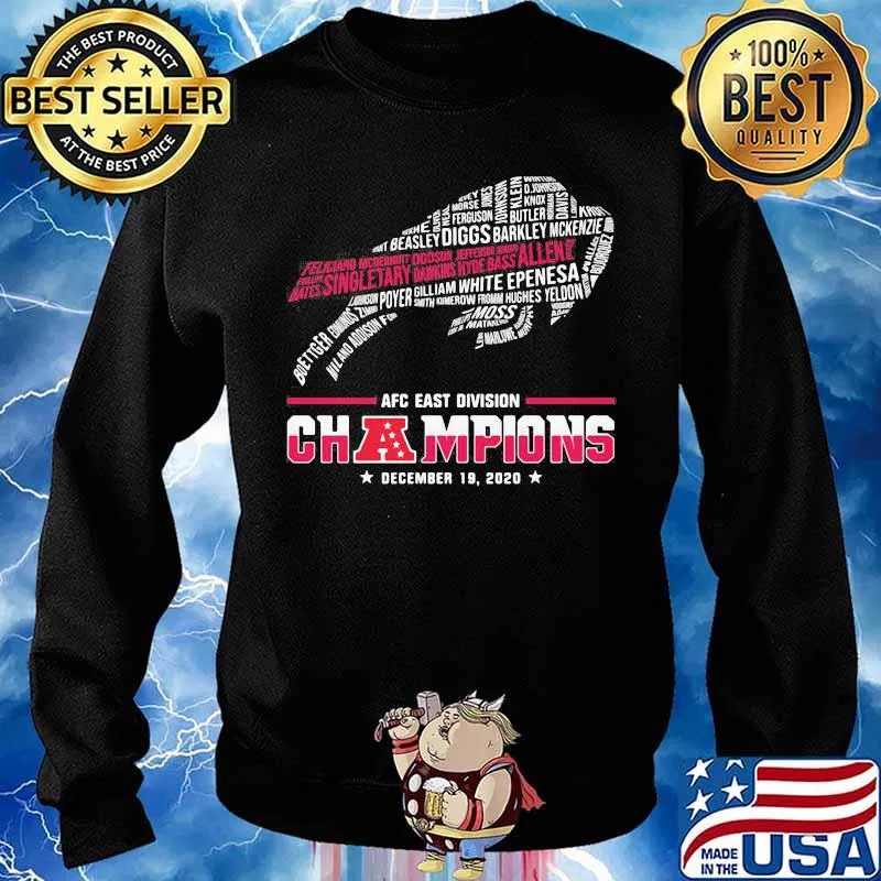 Afc East Division Champions December 2020 List City New York Symbol Buffalo Shirt Sweater