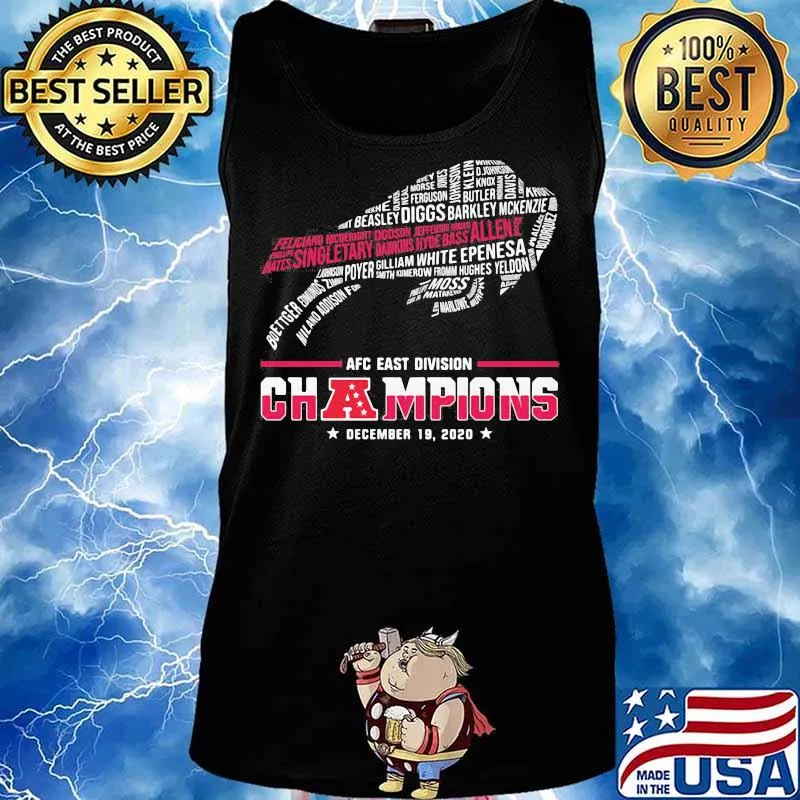 Afc East Division Champions December 2020 List City New York Symbol Buffalo Shirt Tank top