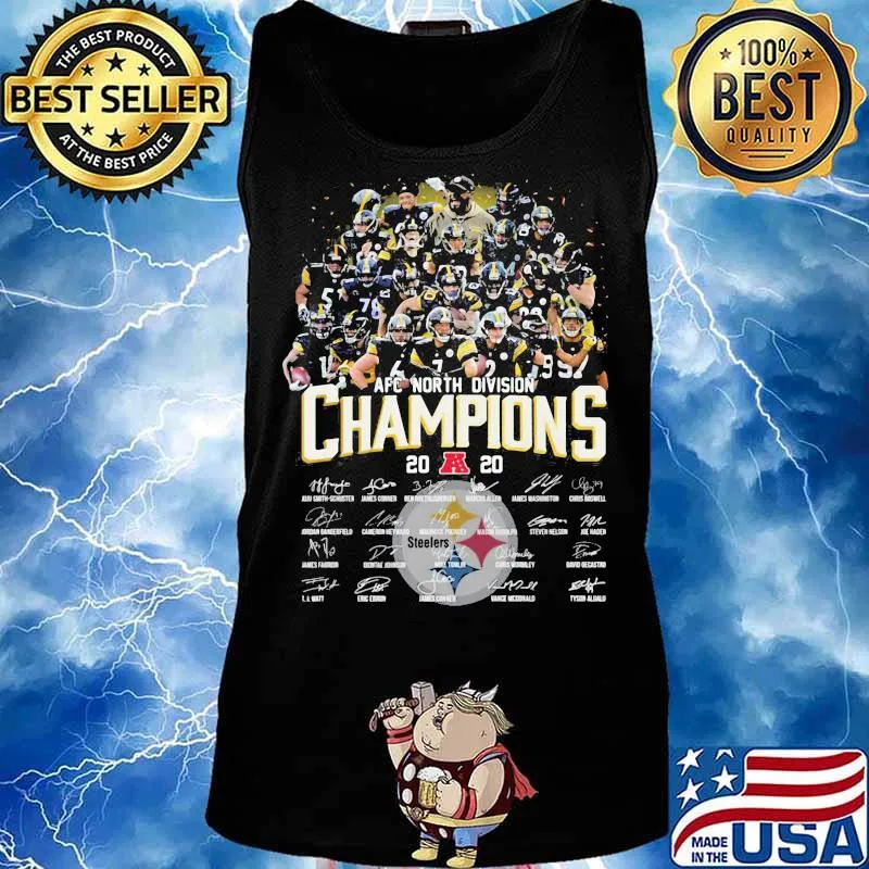 Afc North Division Champion 2020 Signature Player Team Steelers Football Shirt Tank top