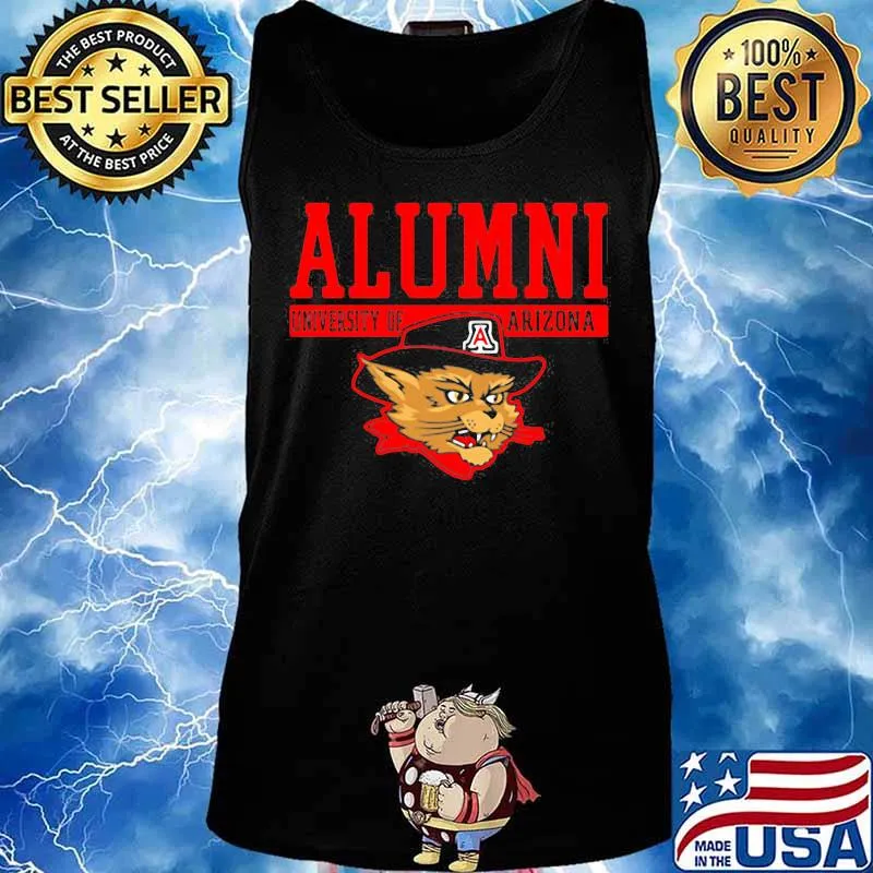 Alumni University Of Arizona Alumni Wildcat Hat Black Shirt Tank top