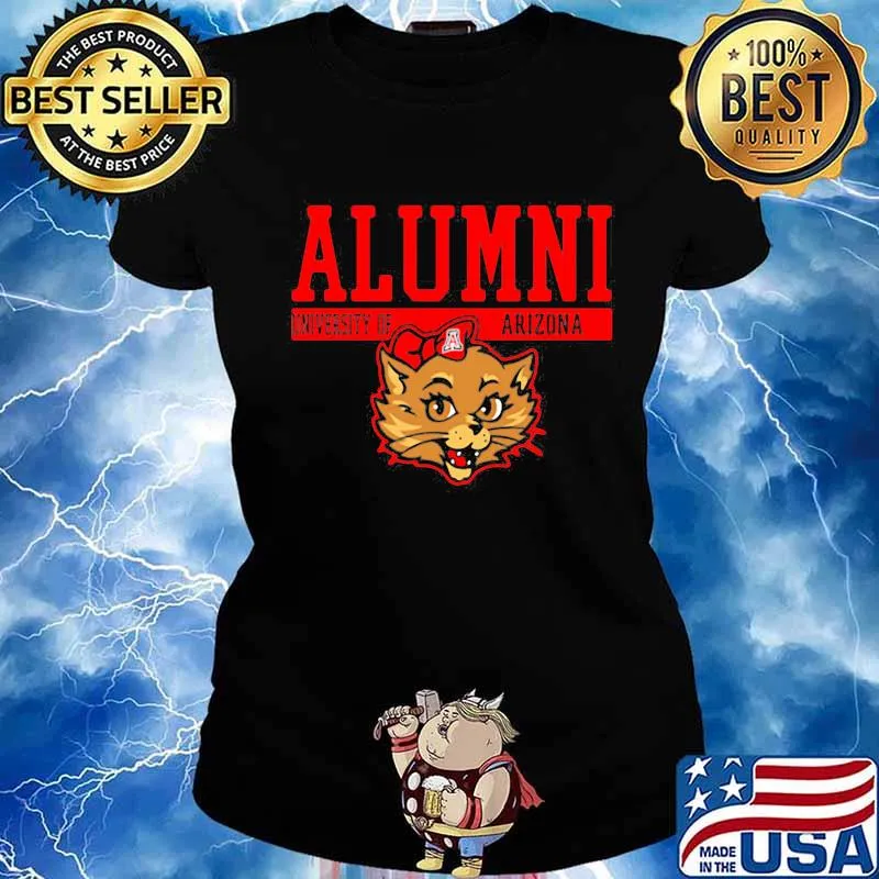 Alumni University Of Arizona Alumni Wildcat Red Bow Shirt Ladies tee