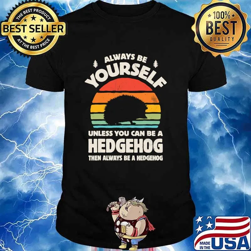 Always Be Yourself Unless You Can Be A Hedgehog Vintage Gift T-Shirt