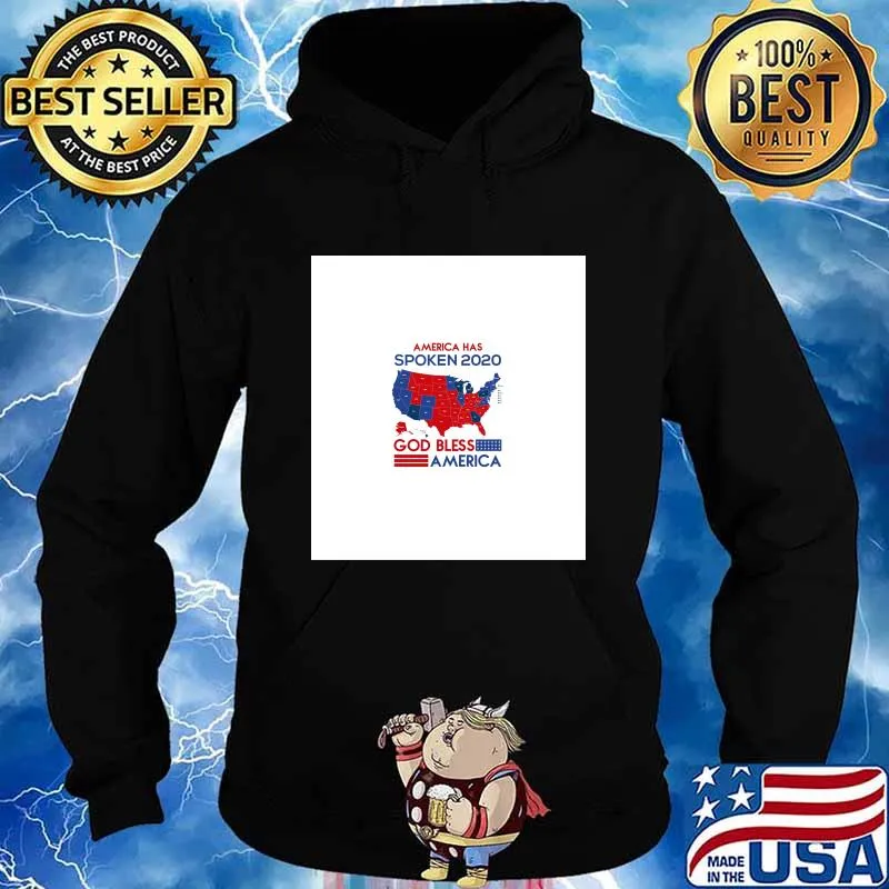 America Has Spoken 2020 God Bless America Map Shirt Hoodie
