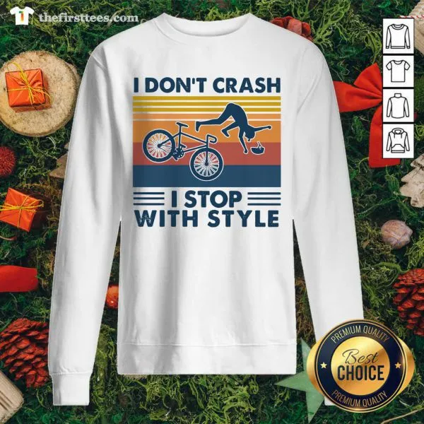Awesome I Dont Crash I Stop With Style Vintage Retro Shirt - Image 2