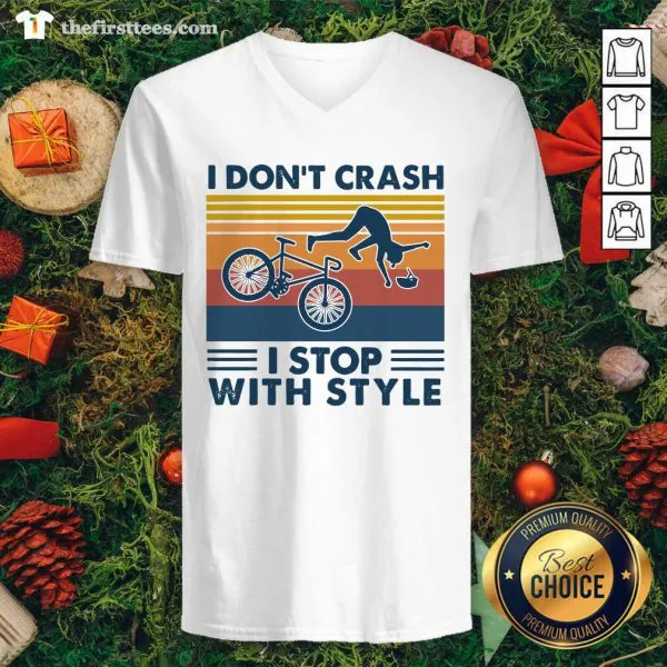 Awesome I Dont Crash I Stop With Style Vintage Retro Shirt - Image 3