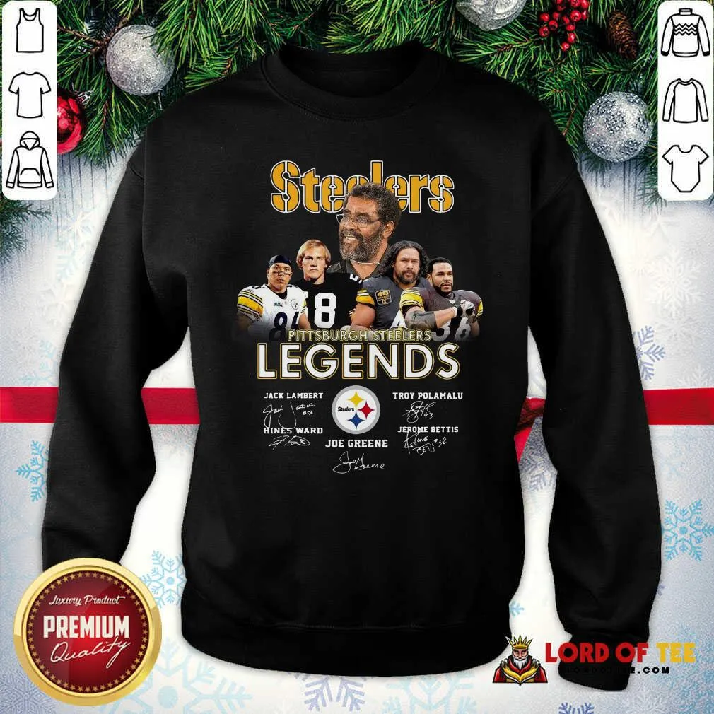 Awesome Steelers Pittsburgh Steelers Legends Signatures Shirt - Image 5