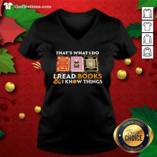 Awesome Thats What I Do I Read Books And I Know Things Shirt - Image 4