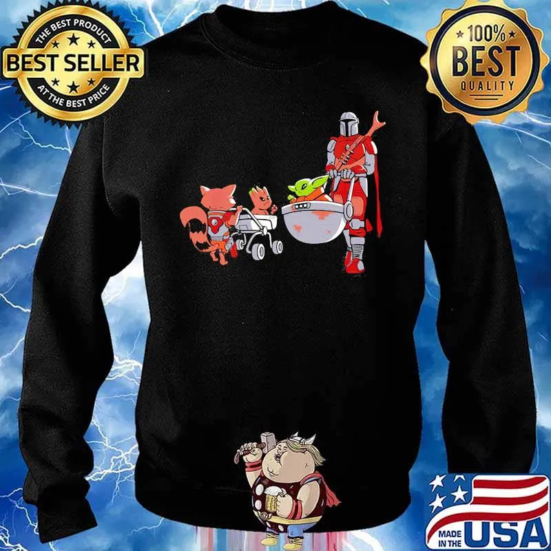 Baby Yoda The Mandalorian Star Wars Groot Avengers Shirt Sweater