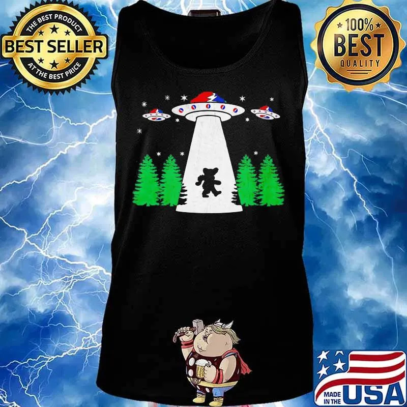 Bear Camping Ufos Dark Star Grateful Dead Steal Shirt Tank top