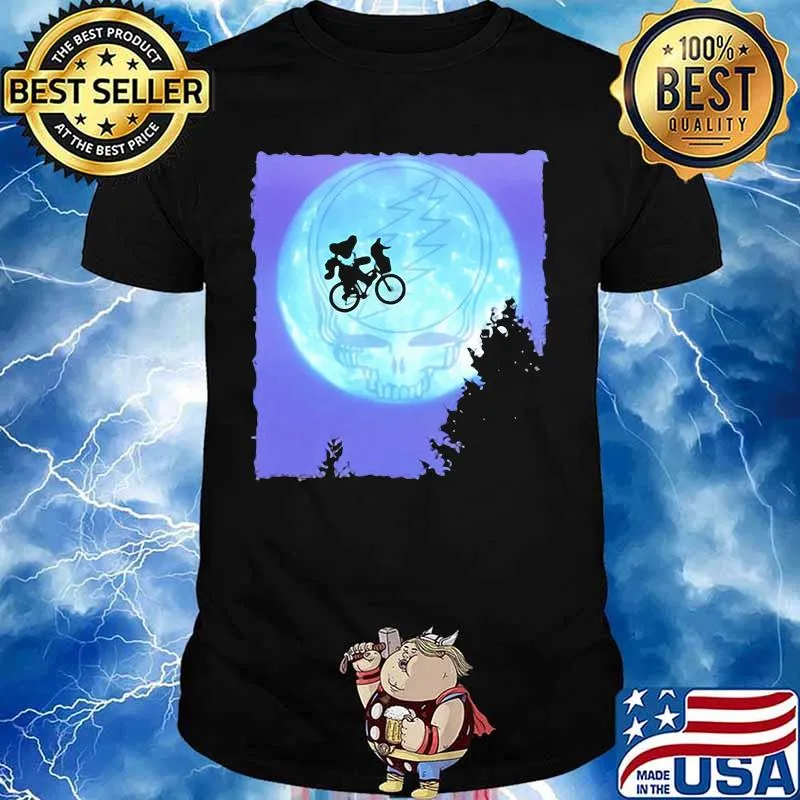 Bear Cycling The Moon Grateful Dead Shirt