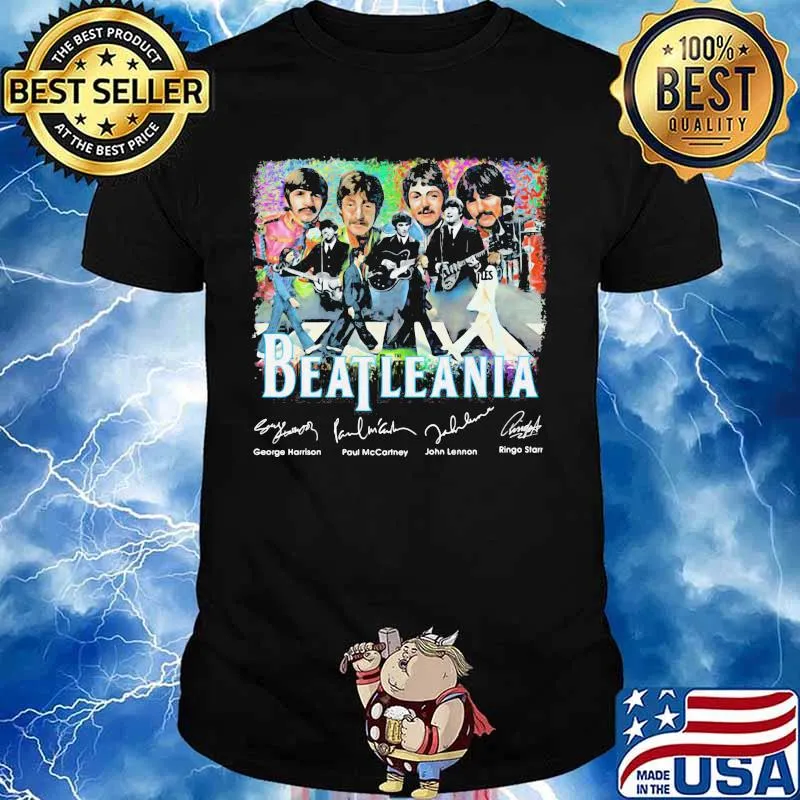 Beatleania Band Music Guitar Signuature Shirt