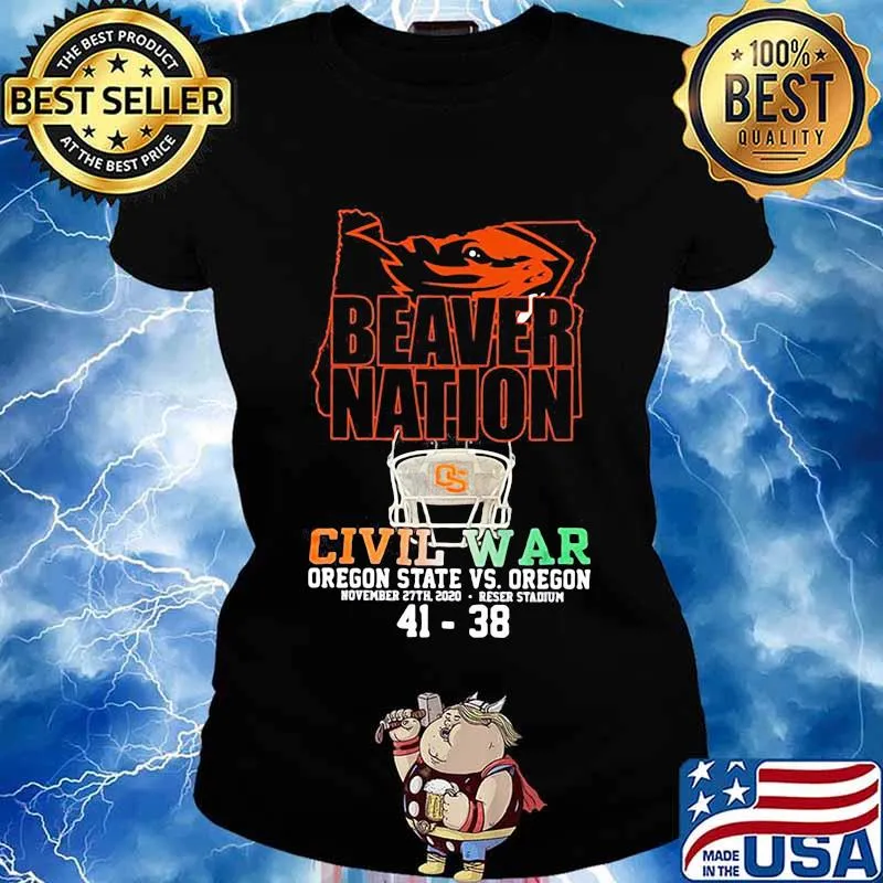Beaver Nation Civil War Oregon State November 27th 41 38 Shirt Ladies tee