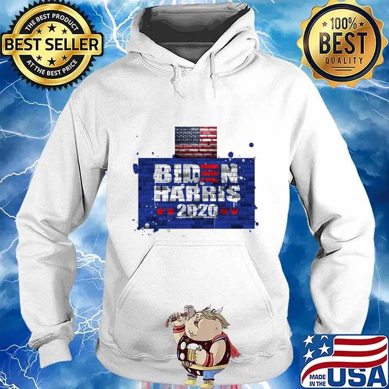 Biden Harris 2020 Wall American Flag Election President Shirt Hoodie