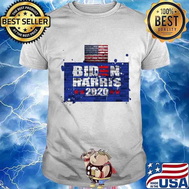 Biden Harris 2020 Wall American Flag Election President Shirt