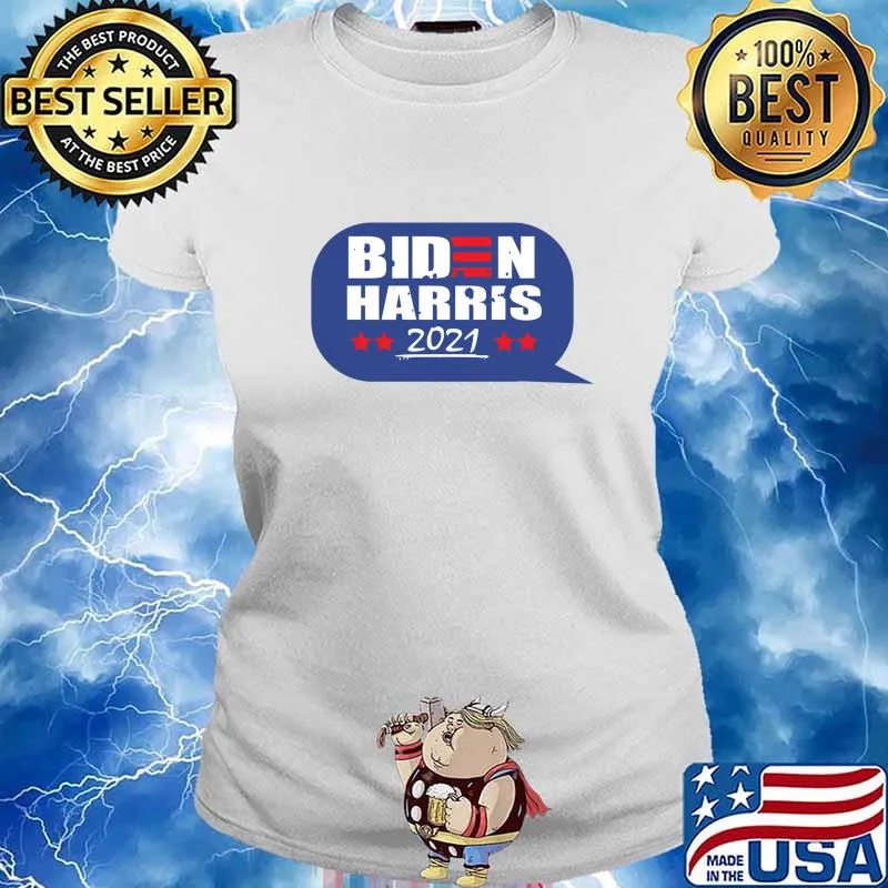 Biden Harris 2021 Chat Bubble Election President Shirt Ladies tee