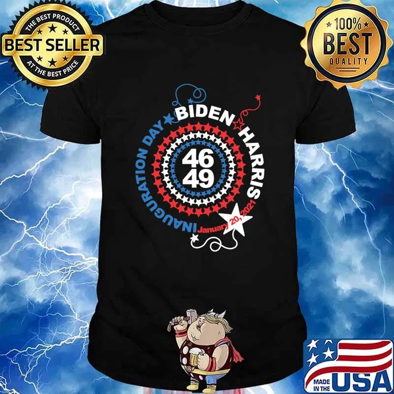 Biden Harris Inauguration Day 2021 Faith Restored Red White And Blue Stars Circle Shirt