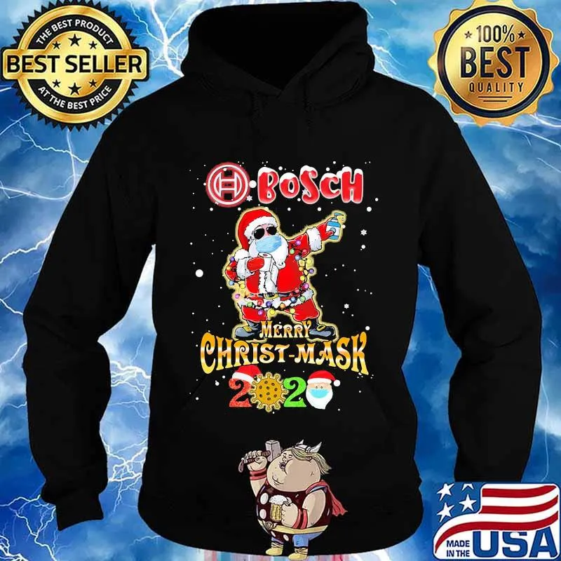 Bosch Merry Christmas 2020 Covid 19 Toilet Paper Santa Claus Wear Mask Shirt Hoodie