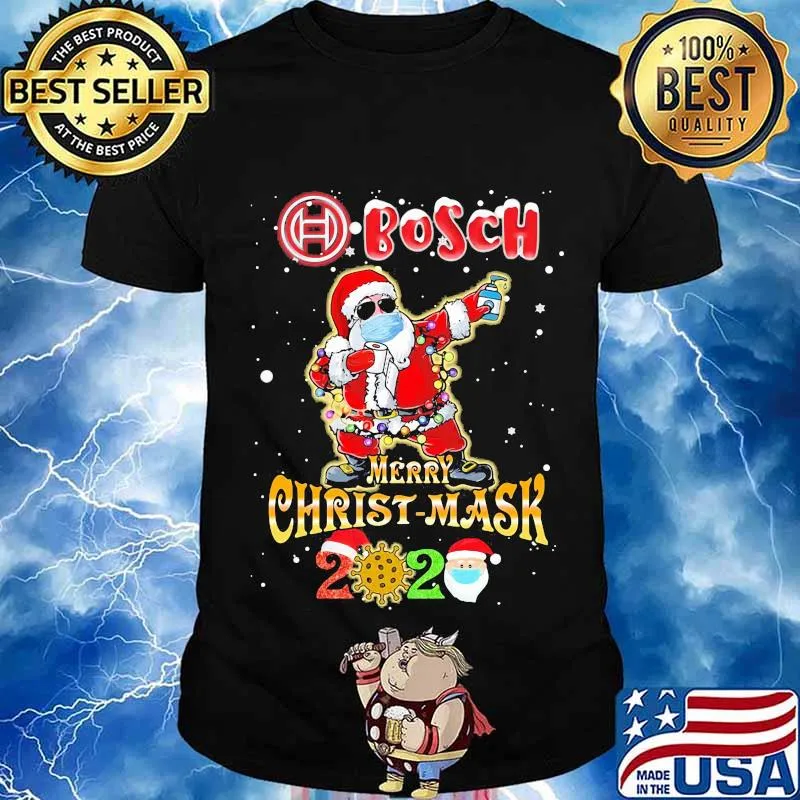 Bosch Merry Christmas 2020 Covid 19 Toilet Paper Santa Claus Wear Mask Shirt