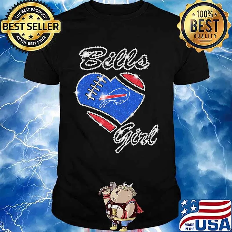 Buffalo Bills Girls Heart Diamond Shirt