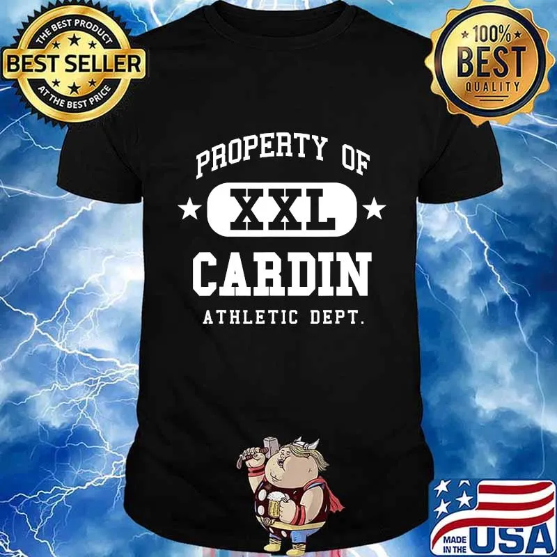 Cardin Athletic Dept Name Propeaty Of XXL Shirt