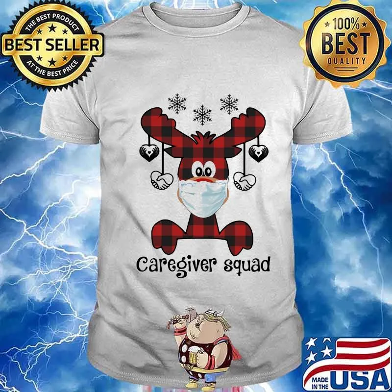 Caregiver squad mask Christmas shirt