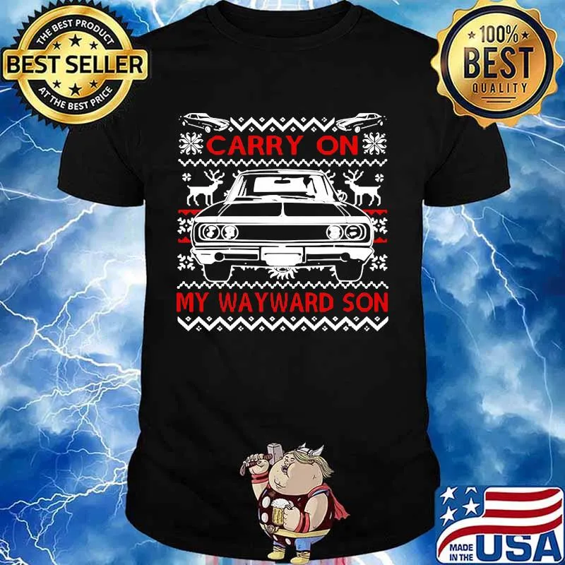 Carry on my wayward son Supernatural Christmas shirt
