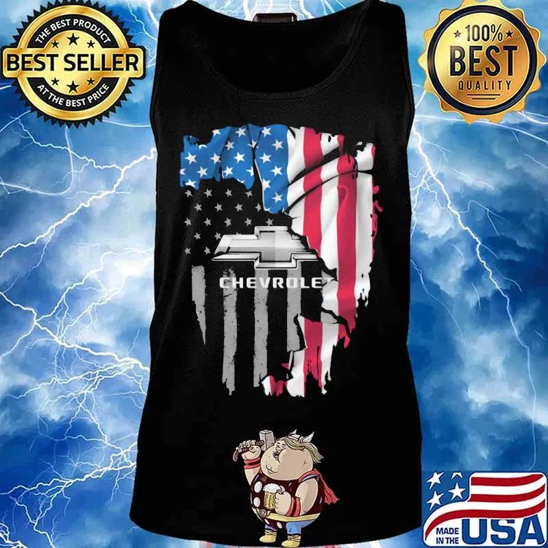Chevrolet Company Cars American Flag Shirt Tank top