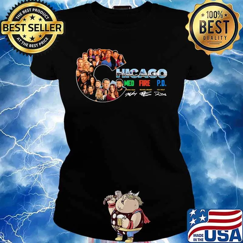Chicago med fire P.D signature s Ladies tee
