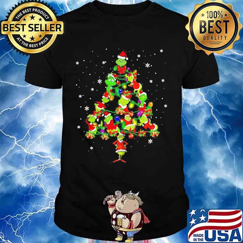 Christmas Tree Grinch Merry Xmas Shirt