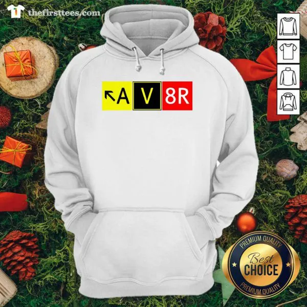Colorful Aviation Pilot AV8R Taxiway Sign Graphic Shirt - Image 5
