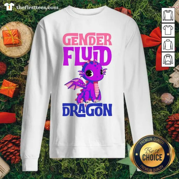 Colorful Gender Fluid Dragon Shirt - Image 2
