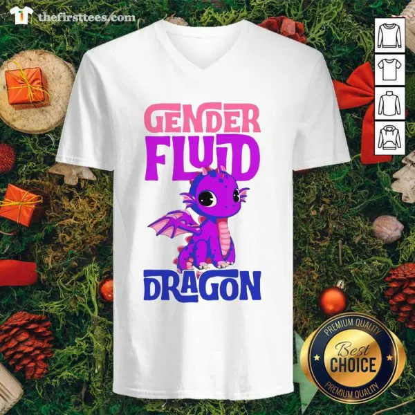 Colorful Gender Fluid Dragon Shirt - Image 3