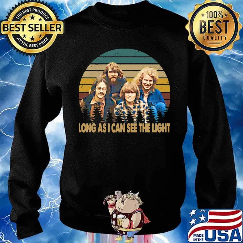 Creedence Clearwater Revival Long As I Can See The Light Vintage Shirt Sweater