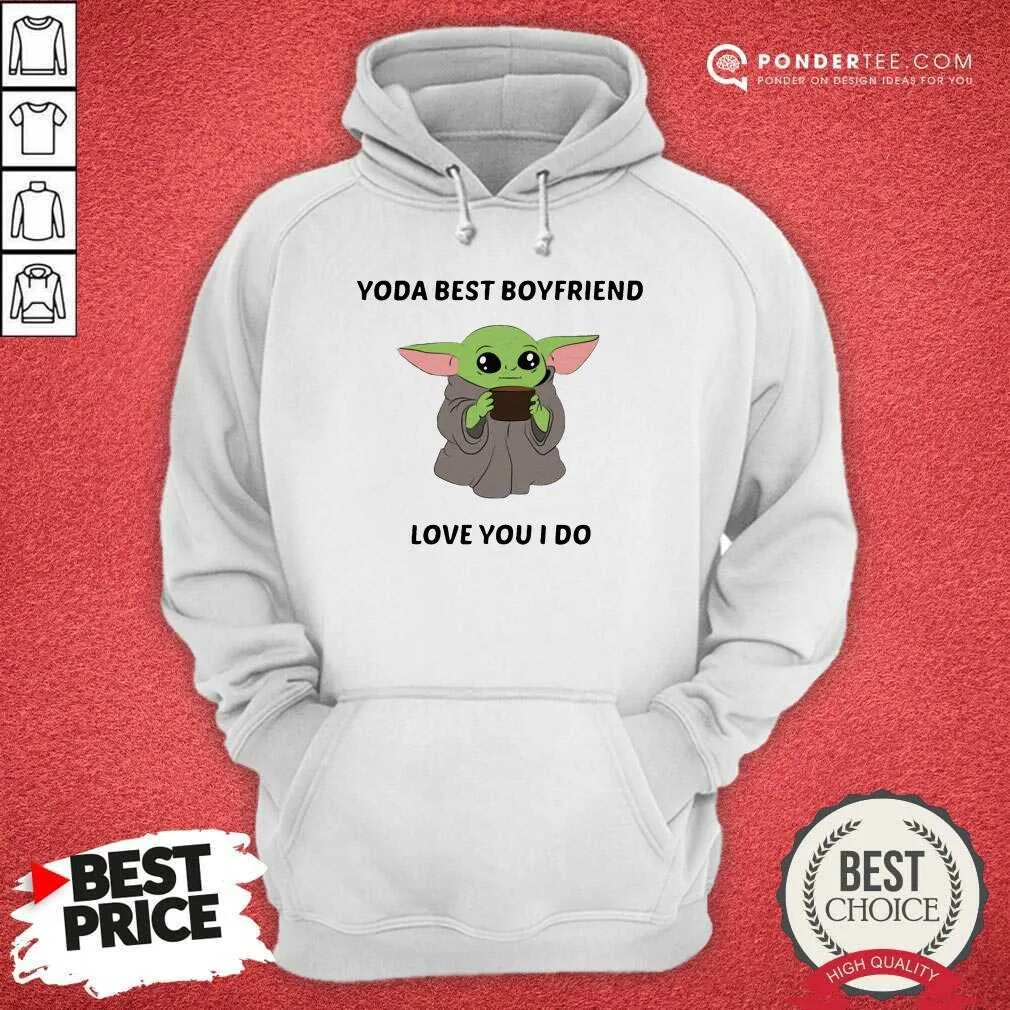 Cute Baby Yoda Best Boyfriend Love You I Do Shirt - Image 4