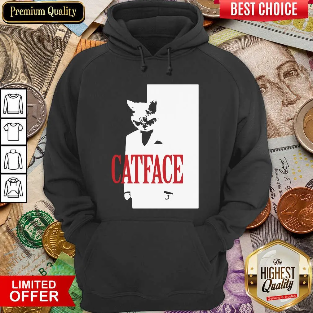 Cute Cat Face Shirt - Image 5