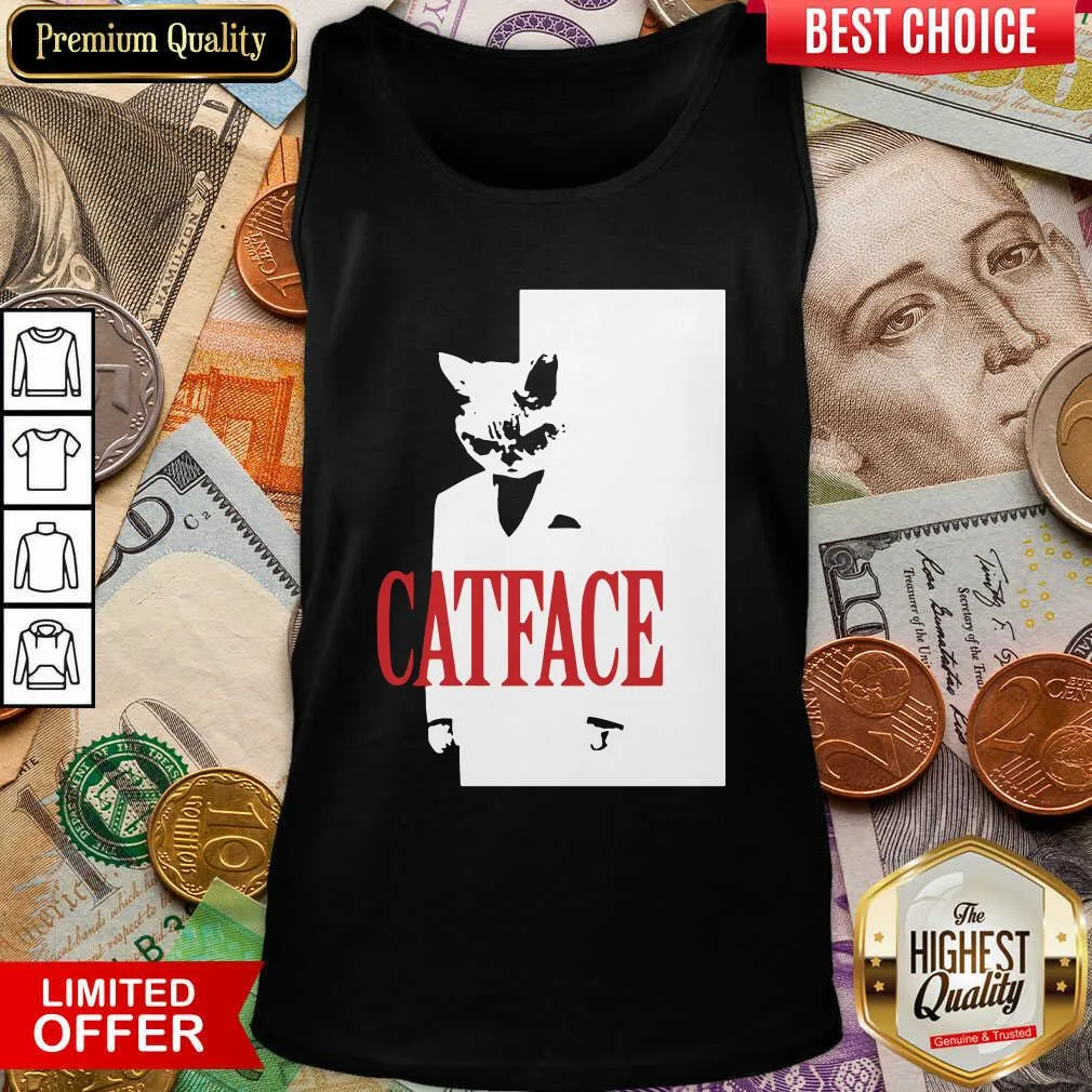 Cute Cat Face Shirt - Image 2