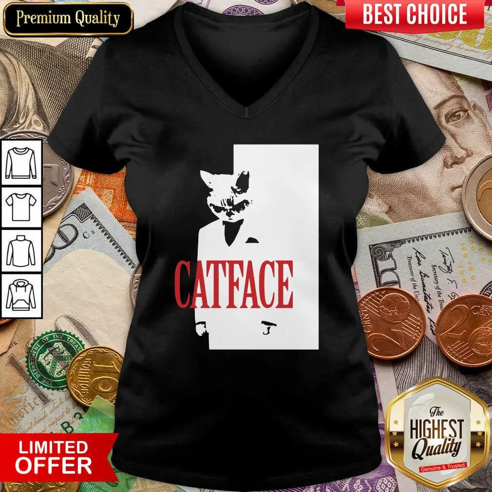 Cute Cat Face Shirt - Image 3