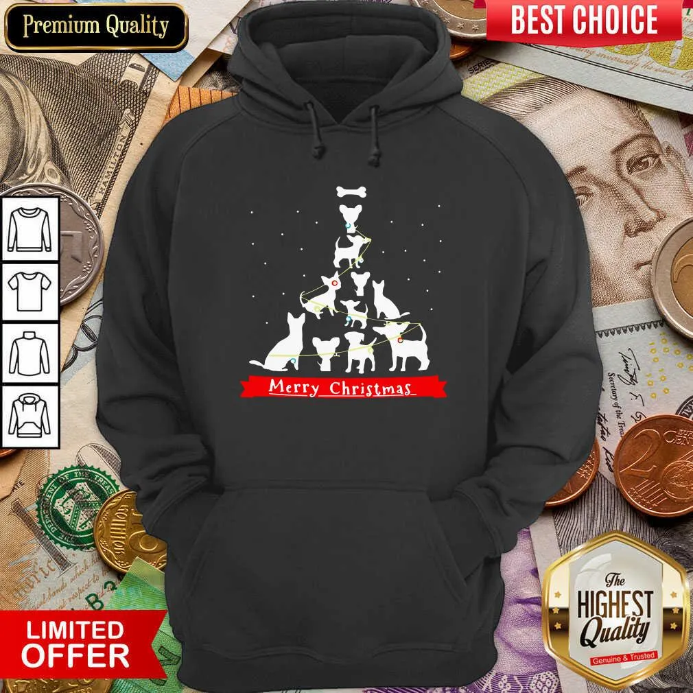 Cute Chihuahua Merry Christmas Tree Shirt - Image 4