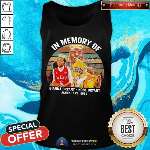 Cute In Memory Of Gianna Bryant Kobe Bryant January 26 2020 Vintage Shirt - Image 3