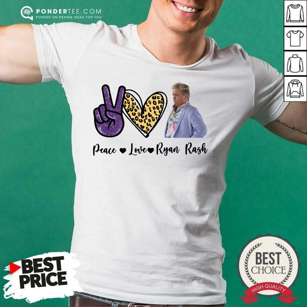 Cute Peace Love Ryan Rash Tee Shirt