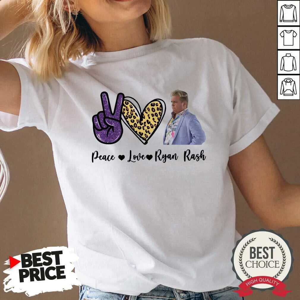 Cute Peace Love Ryan Rash Tee Shirt - Image 3
