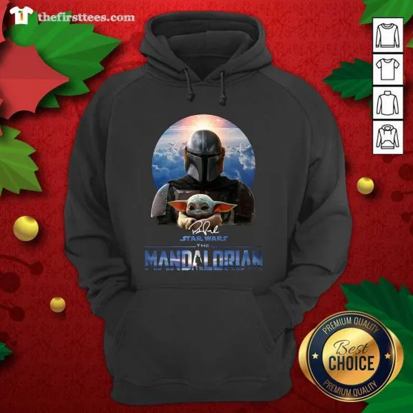 Cute Star Wars The Mandalorian And Baby Yoda Signature Shirt - Image 5