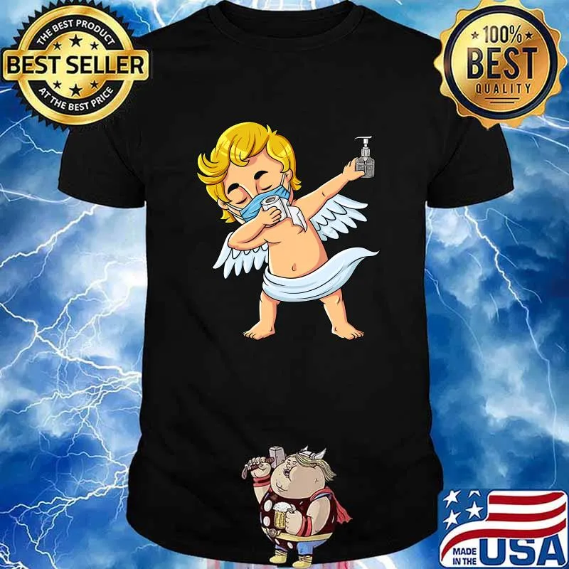 Dabbing Cupid In A Mask Covid 19 Valentines Day Dab Shirt