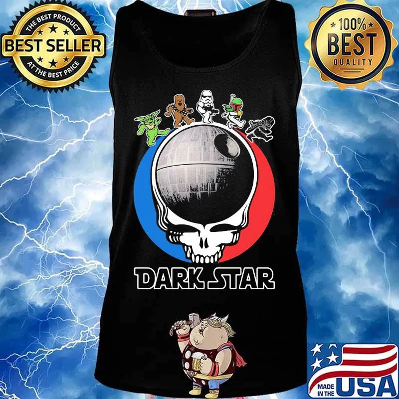 Dark Star Bear Skull Grateful Dead Usa Shirt Tank top
