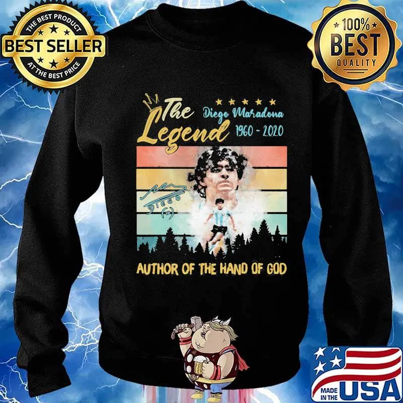 Diego Maadona The Legend Author Of The Hand Of God Vintage Shirt Sweater