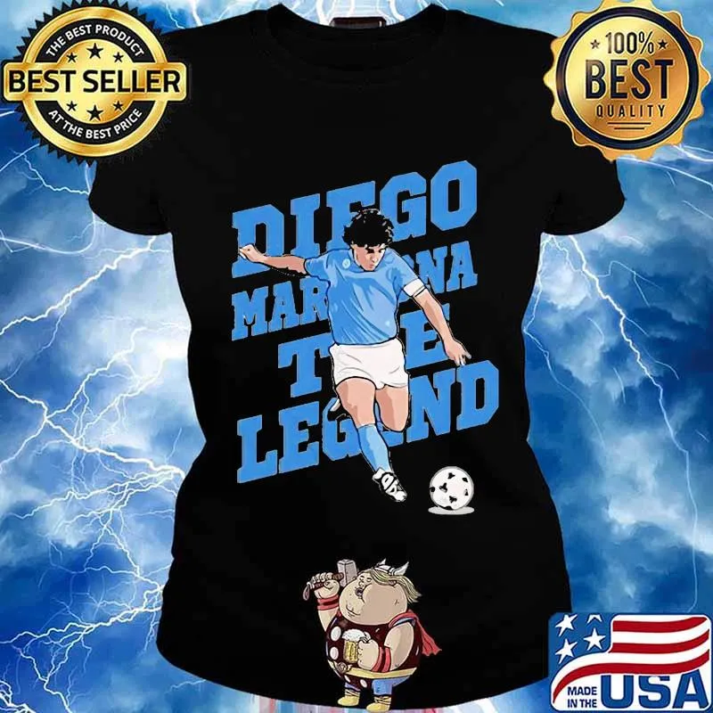 Diego Maradona The Legend Football Shirt Ladies tee