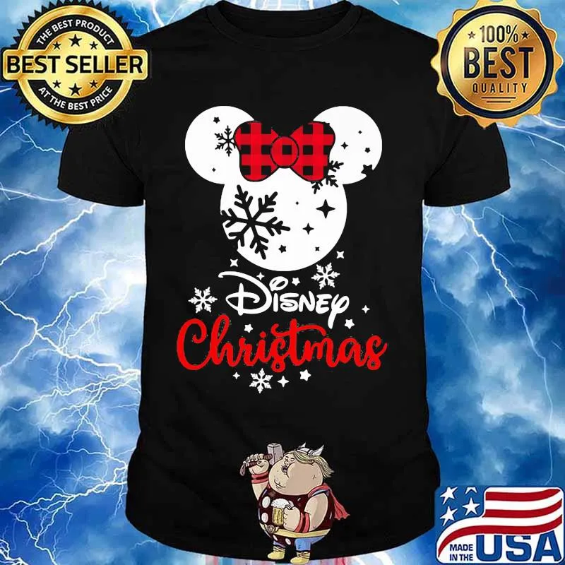 Disney Christmas Mickey Red Bow Shirt