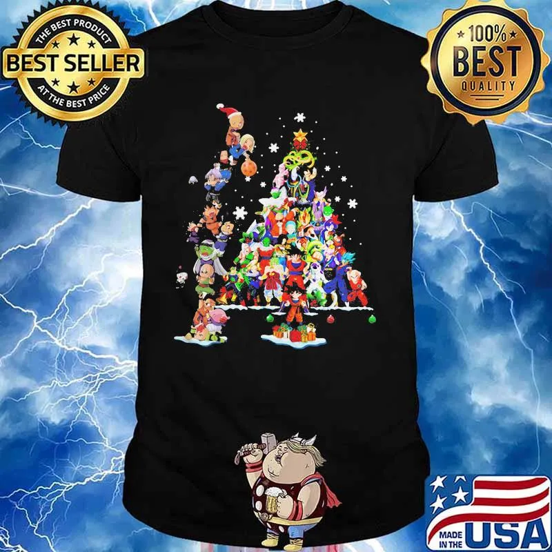 Dragon Ball Christmas Tree Merry Xmas Shirt