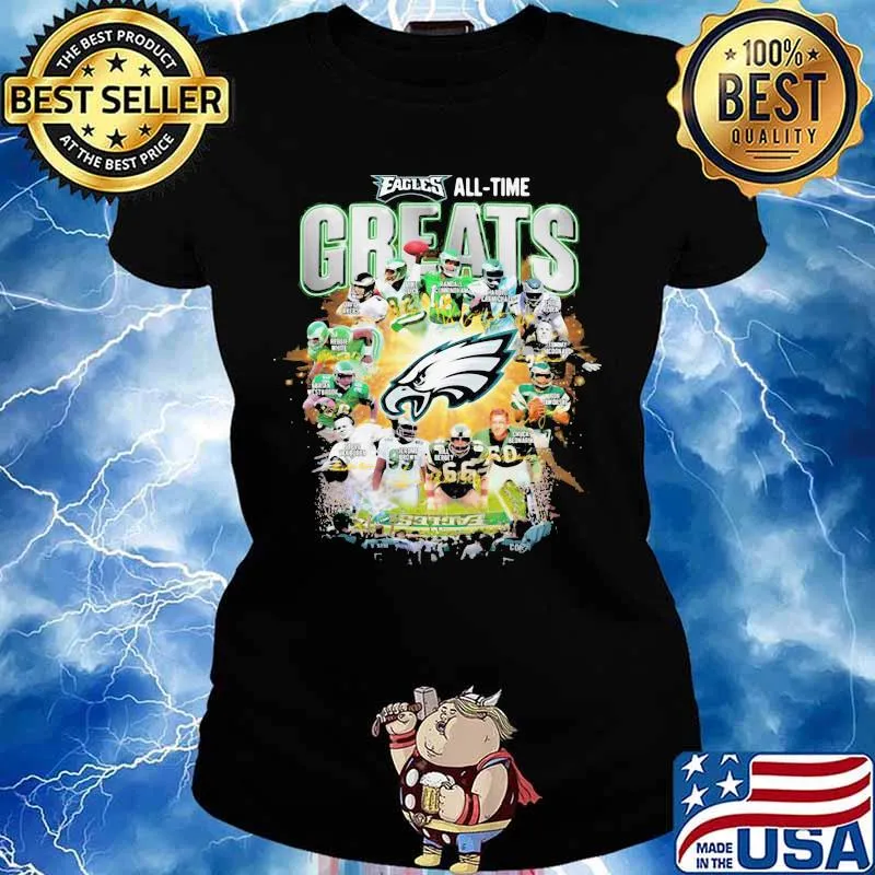 Eagle All Time Greats Logo Team Football Shirt Ladies tee